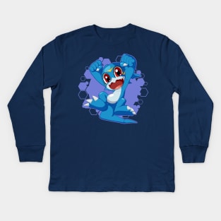 Veemon Chibi Kids Long Sleeve T-Shirt